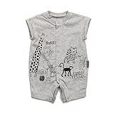 ampersand(アンパサンド) 男児オーガニックロンパス グレー 80cm