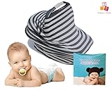 Tykes & Tails - 5 in 1 Baby Breastfeeding Cover, Car Seat Cover, Shopping Cart Cover and Trendy Scar