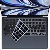 日本メーカー品 【 US配列 英字配列専用 】 MacBook Neo/Air/Pro 13-16インチ (2021-2026) キーボードカバー M5 M4 M3 M2 極薄 透明 TPU シリコン 型番 A3449 A3426 A3404 A3240 A3113 A2681 A2941 A2991 A2779 A2442 対応 マックブック 防塵 (ブラック シリコン)
