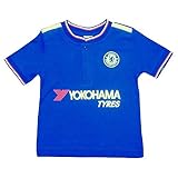 チェルシー フットボールクラブ Chelsea FC オフィシャル 赤ちゃん・ベビー用 ユニフォームスタイル 半袖Tシャツ トップス カットソー (18-23ヶ月) (ブルー)