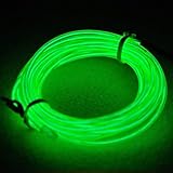 TopYart Neon LED Light Glow EL Wire Battery Pack String Strip Rope Tube Car Dance Party + Controller