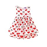 Ochine　欧米風　女の子　袖なし　可愛い柄　リボン飾り 綺麗な 花の飾り付け 蝶結び　夏らしい 　お姫様スカート