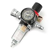 1/4 Inch Air Compressor Regulator Pressure Gauge Moisture
