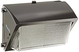RAB Lighting WP2H100QT/PC WP2 Glass Lens High Pressure Sodium Wallpack, ED17 Type, Aluminum, 100W Po