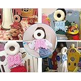 【ノーブランド 品】赤ちゃん　セイフティ　頭部保護　可愛い　天使　ヘルメット　帽子　ハット　全3色 - 青