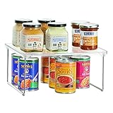 InterDesign Linus 自立式 キッチン収納棚 クリア 70030EJ