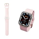 エレコム Apple Watch (アップルウォッチ) バンド 42mm 41mm 40mm 38mm [Apple Watch 11 10 9 8 7 SE2 SE 6 5 4 3 2 1 対応] シリコン Sサイズ ニュアンスカラー ピンク AW-41BDSCGPN