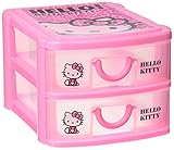 ケイカンパニー ヒョウ柄シリーズ/ハローキティ 2段BOX ピンク KT-H2B-PK