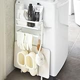 洗濯機 収納 ラック 洗濯機ラック マグネット 珪藻土マット バスブーツ おしゃれ 白 ホワイト B07DJ43XKN