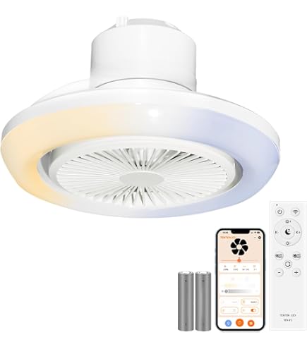 Amazon.co.jp : LANMEL led シーリングファンライト サーキュレーター