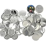 YSKSTORE 缶バッチ 素材 セット 56mm 100個 缶バッジ パーツ ブリキ缶 缶バッチキット 安全ピン式 (56mm)