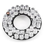 uxcell　赤外線LEDボード　CCTV カメラ　ラウンド 60 度 電球36 LEDs　イルミIR赤外線ボードプレート