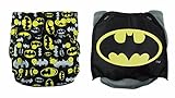 Bumkins Snap-In-One Cloth Diaper 2-Pk Regular and Cape DC Comics Batman by Bumkins