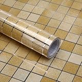 JD ブラウンタイル調５ｍ 壁紙 シート 賃貸 ＤＩＹ 可能