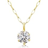 [ララクリスティー] ネックレス 18金 ダイヤモンド 6本爪 0.2ct K18 ゴールド lp51-0012-yg