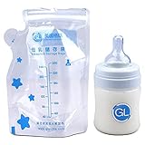Gland母乳ストレージバッグ、BPAフリー、pre-sterilized、安全Sealed、Leakproof、ダブルZip Seal、8オンス/250ml、40 /96 Count (Packag