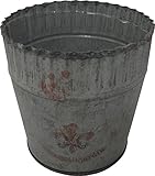 大橋新治商店 アンティーク調 ブリキ鉢カバー プランターカバー Tin pot ブランカ ポット S 30-703