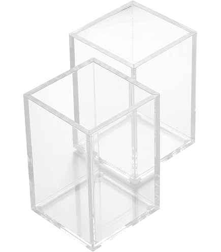 Amazon.co.jp: アクリル ペン立て (角) 【NT-28】黒 [えいむ ペン立て