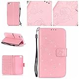 iPhone SE / iPhone 5 / 5s ケース, UNEXTATI 手帳型ケース Apple iPhone SE / iPhone 5 / 5s ケース カバー 高品質 PUレザー 手帳型