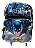 BATMAN 16" Large Roller Backpack Wheels backpack NEW Liensed-36394 [並行輸入品]