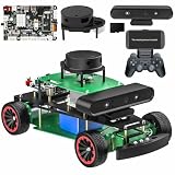Yahboom ラズベリーパイ5 開発キット プログラミングロボット ROS2対応 アッカーマンシャーシー 衝突防止 青少年と大人のためのプログラミング電子AIキット (R2 Sta Ver without Pi5)