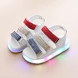 MAXYOYO ベビーシューズ 子供サンダル LED靴 LEDサンダル 可愛 素敵 おしゃれ 発光 耐磨 履き心地良い 軽量 滑り止め 通気 kids アウトドア マジックテープ