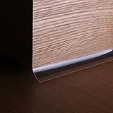 By。Rho Framelessウェザーストリップ透明シールスイープのドアウィンドウ透明ドラフトSealer ( 1 " x 16 '）、1 / 125 " Ultra Thin