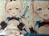 ミッドナイトブルー ホロライブ プレイマット デスクマット 風真いろは