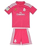 ピンクReal Madrid Away Youth Soccer Jersey with Shorts – サイズYXL 9 – 12 y.o