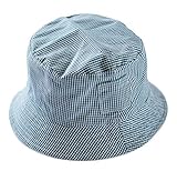 (ラボーグ) La Vogue 子供用ハット キッズ 帽子 サンバイザー UVカット つば広ハット 女の子 男の子 ベビーキャップ 日焼け防止 チェック柄 (頭周り:47cm-49cm)