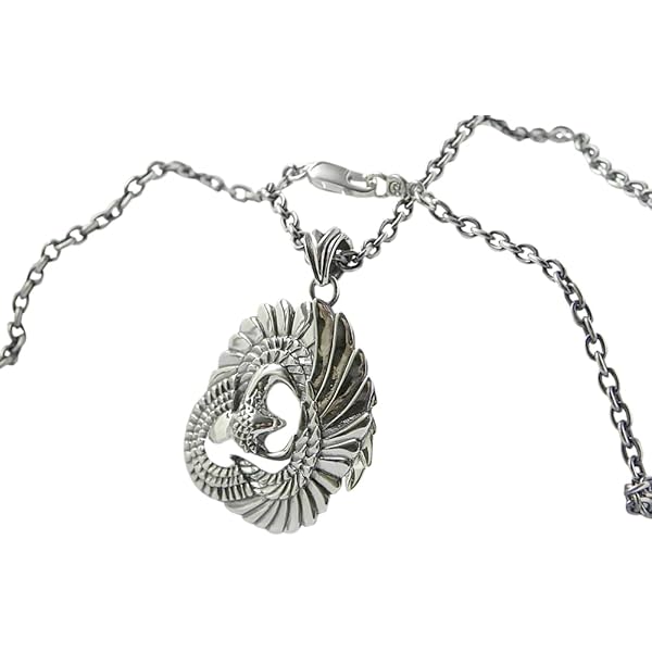 Amazon | Textured 14 Kホワイトゴールド幸運馬ヘッドペンダント