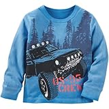 OSHKOSH(オシュコシュ) サン-フェードティ ブルー トップス長袖Tシャツ 6ヶ月【並行輸入】