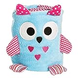 Blue Owl Rolled Blanket by Blossoms & Buds