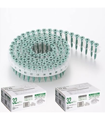 ボード ビス 石膏ボード ロール 連結ねじ　28mm Amazon | ネジ ビス ロール連結 石膏ボード用 ねじ 3.9×28mm レッド 赤