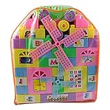 uxcell　ビルディングブロックおもちゃ　プラスチック素材　21.7 x 9.2 x 24.5cm