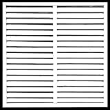 ルーバーラティス （木製・ホワイト）900×900mm　目隠しフェンス DIY 園芸 ガーデニング 旭興進株式会社 JJ PROHOME