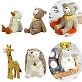 Flameer 4本　ミニチュア　動物　庭の置物　妖精の庭　ドールハウス　盆栽の景色　ギフト プレゼント