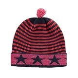 ベネトン キッズ（UNITED COLORS OF BENETTON） KIDSスターボーダー柄ポンポン帽・ニットキャップ【レッド/2Y (90cm相当)】
