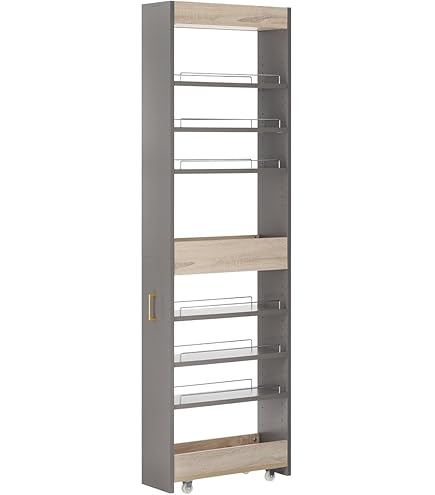 Amazon｜白井産業 隙間収納 ストッカー 幅20cm 高さ181cm ホワイト 白