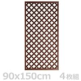 旭興進 JJウッドラティス1890(4枚組) TC-WPC1890 BR*4 ブラウン