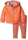 Pumaベビー女の子2ピース花柄プリント長袖Tシャツとレギンスセット カラー: ブルー