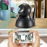 ベビーモニター、Wifiワイヤレスhdパン＆チルトwifi IPセキュリティシステム、双方向オーディオとナイトビジョンプラグアンドプレイカメラ