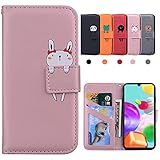 Galaxy A41 ケース 手帳型 SC-41A SCV48 (日本版）galaxya41スマホケース 耐衝撃かわいのパターン ギャラクシーa41ケース galaxy a41 sc-41a ケース カードポケット スタンド機能 傷つけ防止 galaxy a41ケース 薄型 財布型 カバー Samsung Galaxy A41 (ピンク)