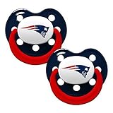 Baby Fanatic Pacifiers, New England Patriots, 2 Count by Baby Fanatic [並行輸入品]