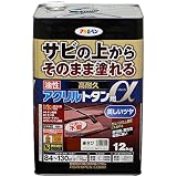 アサヒペン 油性高耐久アクリルトタン用α 塗料 12kg 赤さび