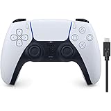 【純正品】DualSense ワイヤレスコントローラー (CFI-ZCT1J)【Amazon.co.jp特典】PS5用コントローラー充電ケーブル3m