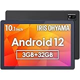 アイリスオーヤマ タブレット 10インチ wi-fiモデル Android12 動画視聴 日本語サポート 1280x800 メモリ3GB ストレージ32GB 4コア アンドロイド LUCA TE102M3N1-B