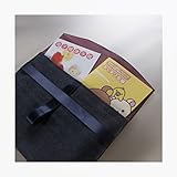 A5冊子収納スリット【神戸御影 moon design かさばらない母子手帳ケース 軽量60g】(表地=12オンスデニム)(裏地=紳士ジャケット用ポリエスタ､厚手ツイル)(機能装飾材=最上質両面サテン