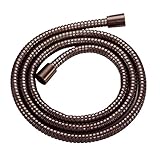 Danze d469030br m-flex円錐形シャワーホース真鍮ナット、72-inch、Tumbledブロンズ