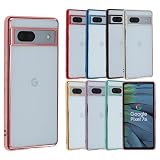 Pixel 7a ケース TPU color Google Pixel7a ソフトケース 透明 カバー クリアケース スマホケース 薄型 保護 耐衝撃 グーグル ピクセル7a au softbank docomo ピンクゴールド 携帯ケース A805P7APG